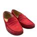 J. Crew Shoes | J.Crew James Suede Penny Loafers Pink Red Flats Made In Italy Women’s Size 7 | Color: Red | Size: 7