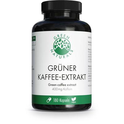 Green Naturals Grüner Kaffee-Extr.100% Koffein Kps 180 St Kapseln Image