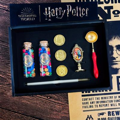 TEMU 1 Set, New Genuine Full Set Of Harry Potter Heads, Retro Wax Grain Seals, Creative Gifts, Fire Paint Gift Box, Back To School Gifts