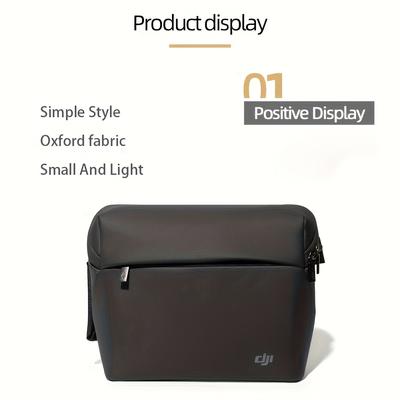 TEMU Dji /mini 3/mini 4 Pro//air 2s/mini 4 K Portable Black Shoulder Bag With Adjustable Organizer - Durable Polyamide Case For Travel And Storage, Travel Organizer Bag | | Adjustable Strap Bag