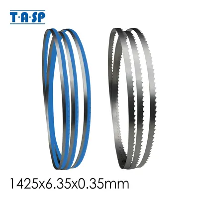 TASP 2pcs Bandsaw Blade 1425 x 6.35 x 0.35mm for 8" Draper BS250 Nutool FOX Silverline Delta Wood Cutting Band Saw, TPI 6/10/14