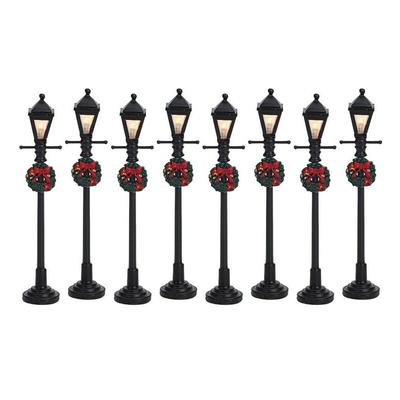 Gas Lantern Street Lamp Set of 8 Cod. 64500