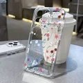 Custodia fiore in silicone per Xiaomi Mi 11 Lite 5G 14 13T 13 12T 12 12X Poco F6 F5 X6 X5 X3 M6 Pro Cover morbida antiurto trasparente