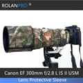 Rivestimento dell'obiettivo ROLANPRO per Canon EF 300mm f/2.8 L IS II custodia protettiva per obiettivo USM custodia per pistole copertura antipioggia mimetica copertura per fotocamera