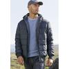 Steppjacke JOHN DEVIN, Herren, Gr. M (48/50), blau (marine), Web, Obermaterial: 100% Polyester. Futter: 100% Polyester. Wattierung: 100% Polyester, unifarben, casual, Basic, Langarm angesetztes Bündchen, Jacken, Outdoorjacke mit Strickbündchen