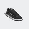 Sneaker ADIDAS SPORTSWEAR "RAPID COURT LOW", Gr. 44,5, schwarz (core schwarz, carbon, cloud weiß), Leder, Synthetik, sportlich, Schuhe