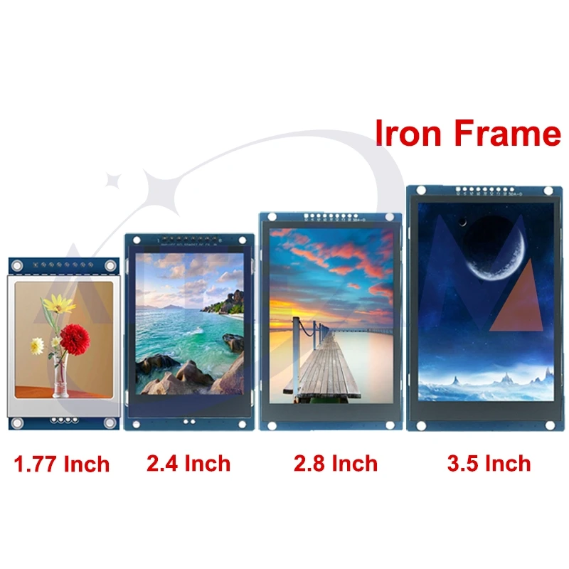 1,77 / 2,4 / 2,8 / 3,5 Zoll 240x320 320x480 SPI TFT Serial Port Modul 5V/3,3V PCB Adapter ST7789V/ST7796S LCD Display Image