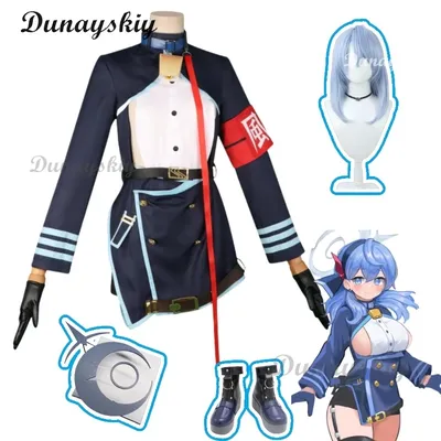 Anime blau Archiv Amau Ako Anpassung Cosplay Kostüm Cos Spiel Anime Party Uniform Halloween spielen Image