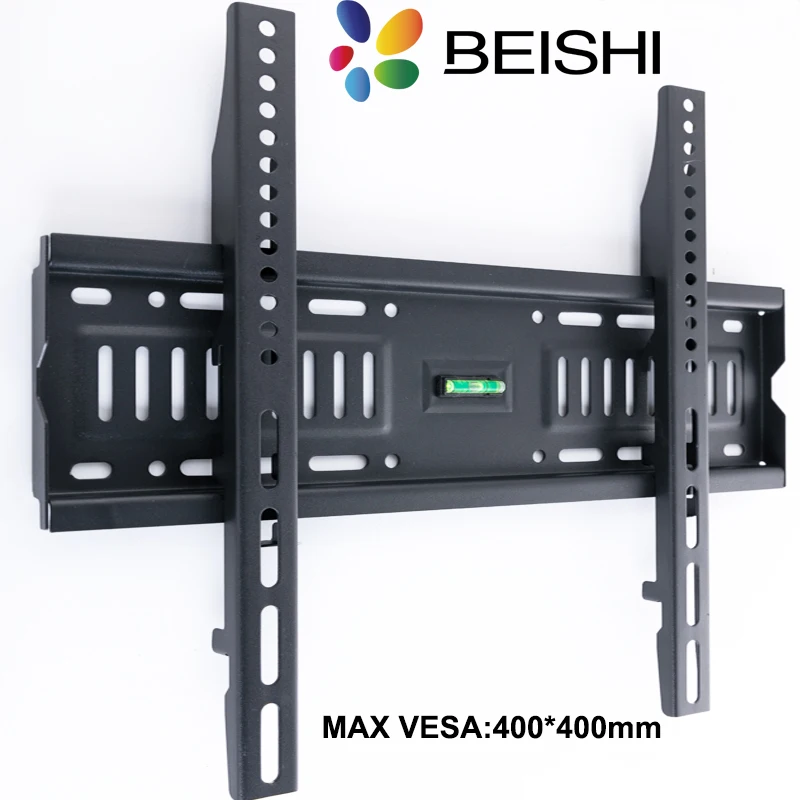 BESHI LED-LCD-TV-Wandhalterung, neigbar, verstellbar, verstärkt TV-Unterstützung für 26–60 Zoll Tragkraft bis zu 50 kg, VESA 400 mm x 400 mm Image