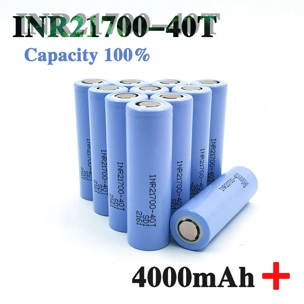 Original-Akku 21700 4,0 Ah INR21700-40T 4000 mAh 30 A 40 T 3,7 V Lithium-Ionen-Akku mit hoher Entladung/Großkapazität Image