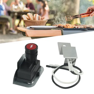 Zündset, Gasgrill-Zündset, Ersatz für Weber 80462, kompatibel mit der Q100 Q120 Q200 Q220-Serie