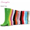 Kostüme 60er 70er Go Go Stiefel Retro1960er Kniehohe Stiefel Damen Damen Kostüm Party Tanz Gothic Schuhe Größe 36-46