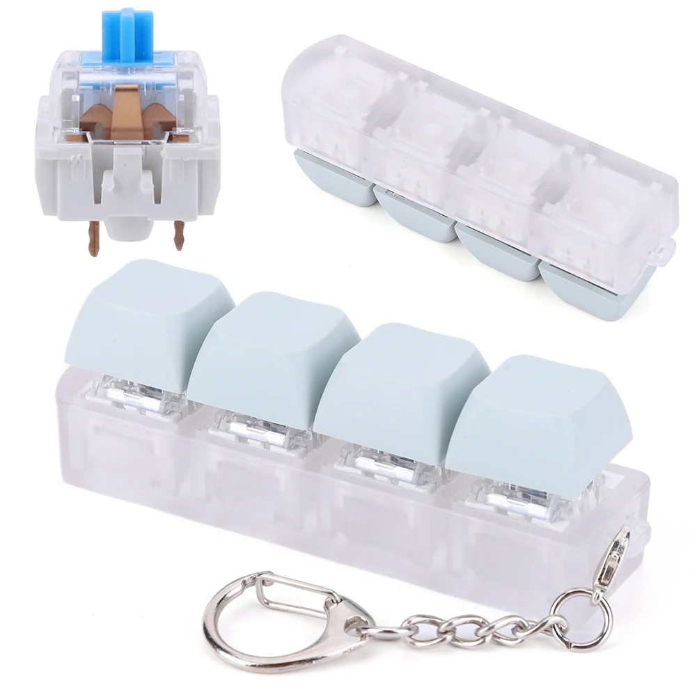 Tastatur Schlüssel Spielzeug DIY Knopf Tasten kappe Zappeln Schlüssel bund Dekompression Spielzeug mechanische Schlüssel Spielzeug für Erwachsene Geschenke zur Erleichterung Pass Zeit Image