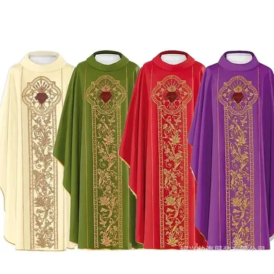Mönch Kirche Kostüm Priester Cape Mönch Kreuz Druck Robe Kleid Jesus Religion Christus Minister Image