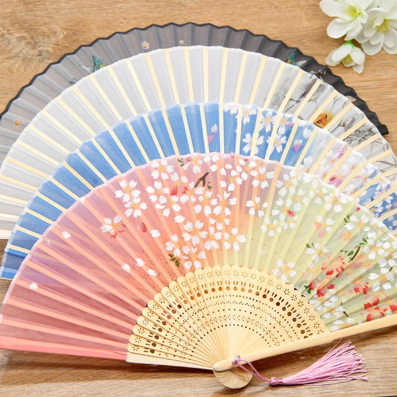 Falt fächer Bambus alter Fan Student Mädchen chinesischer Stil kleiner Fan Falt fächer alter Stil Student Geschenk Fan Image