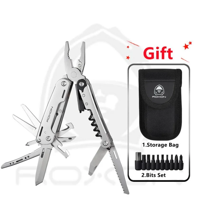 ROXON S801S 16-in-1 Multitool Zange-Taschenmesser Outdoor Camping Survival Home Mehrzweck-EDC-Werkzeug Tragbare Utility-Ausrüstung Image