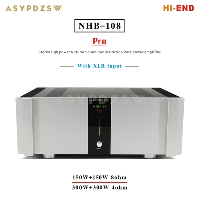 HI-END 108P NHB-108 Pro Stereo Hgh Power Natural Sound Low Distortion Pure Leistungsverstärker 150W--300W 4--8Ohm Image