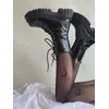 Kurze Schuhe für Frauen Kampfs tiefel Punk-Stil Schuhe wasserdichte Damen Stiefeletten mit Schnürsenkeln Schnürung Biker New Rock in y2k