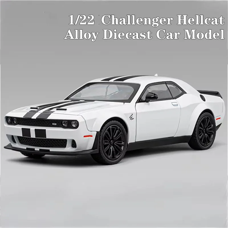 1:22 Heraus forderer redeye hellcat Super muskel Sportwagen Legierung Metall Druckguss Auto Modell Sound & Licht Sammlung Hobbys Geschenk