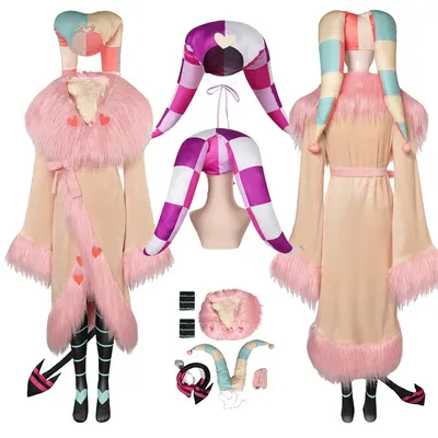 Fantasie Fizzarolli Cosplay Kostüm Anime Hut Pyjama Erwachsene Frauen verkleiden Schwanz Halloween Karneval Party Anzug Nachthemd Image