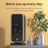 Space Heater PTC Ceramic Fan Heater Electric Ceramic Heater Space Heater Desktop Ceramic Fan Heater Silent Operation Heat Insulation 3S Heating Fan Heater 500W for Indoor