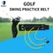 Caiton 1pc Golf Swing Trainer - Resistance Belt and Club Attachment - Long and Smooth Backswing for