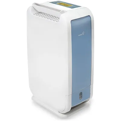 13-Pint Small-Area Desiccant Dehumidifier Compact and Quiet - With Continuous Drain Hose for Smaller