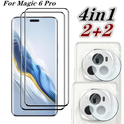 Upgrades 9D Tempered Glass For Honor Magic 6 Pro Screen Protector Curved film For Honor Magic 6 pro