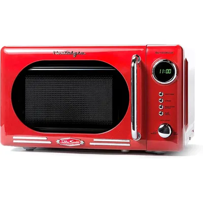 Retro Compact Countertop Microwave Oven - 0.7 Cu. Ft. - 700-Watts