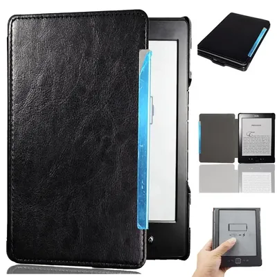 Cover Case For Amazon Kindle 4 4th Kindle 5 5th Ebook Model D01100 Magnet Closured Leather Cases