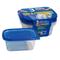 Dowin 021519 - 3PK Rectangle Container w/Lid (24oz, 709ml) (2151) Household tools