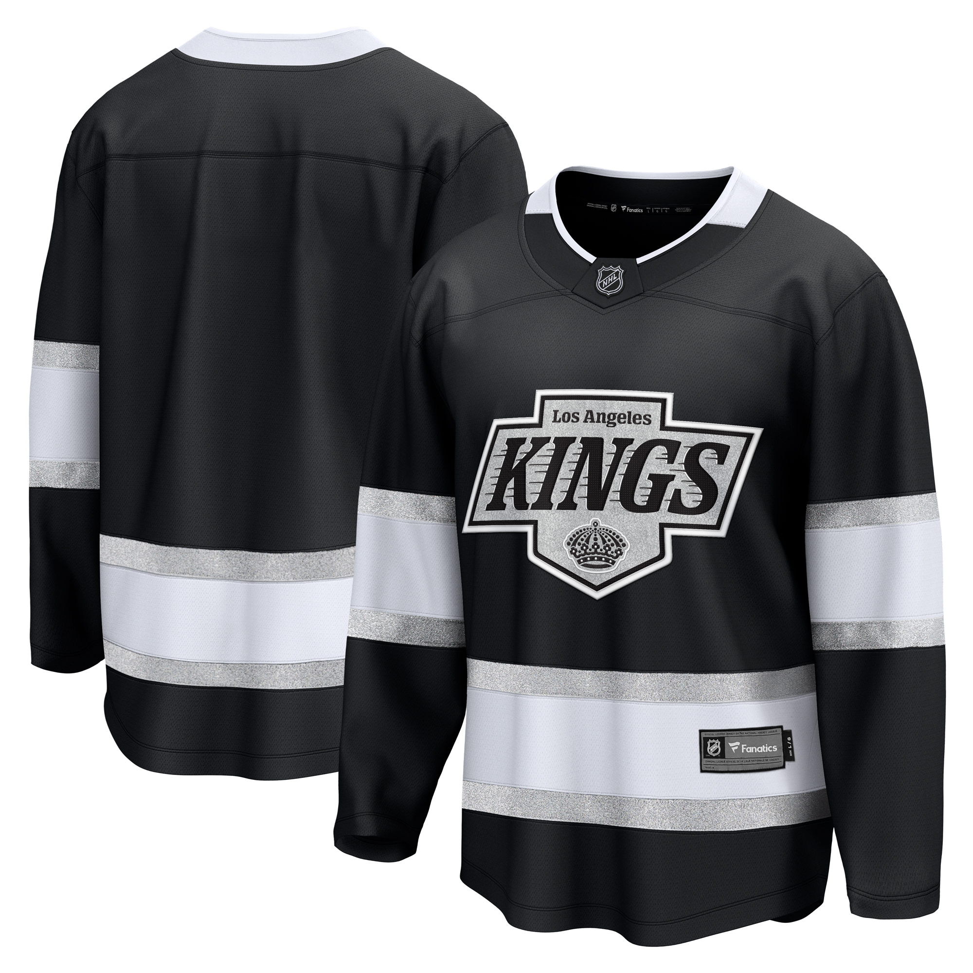 Schwarzes Los Angeles Kings Breakaway Fanatics-Heimtrikot für Herren Image