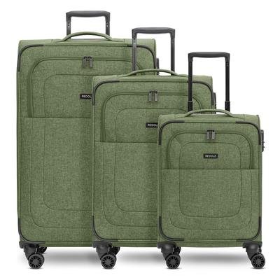 Redolz - Essentials 12 THREE SET 4 Rollen Kofferset 3-teilig mit Dehnfalte Koffer & Trolleys 1 ct Grün Herren (169.99 € / 1 ct) Image