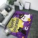 Halloween Happy J Area Rugs for Living Room Bedroom 5x7 Soft Throw Washable Rug Non-Slip Carpet Indoor Floor Rug Bedroom Decor Aesthetic