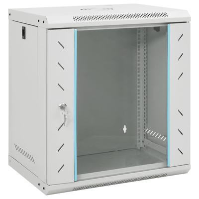 vidaXL Network Cabinet Wall Mounted Network Server Cabinet with Door IP20