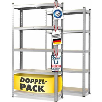 Floordirekt - Schwerlastregal Lakota Traglast bis 1250 kg Individuell einsetzbar Verzinkt 200 x 100 Image