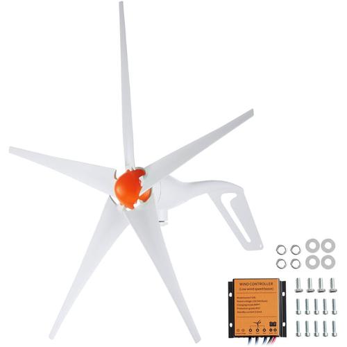 Vevor 500 w Windkraftanlage 12 v Windgenerator 5-Blatt-Windkraftgenerator mit MPPT-Regler