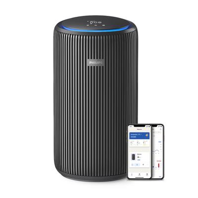 Luftreiniger PHILIPS "AC3221/13 PureProtect 3200 Series, Luftreinigungsrate (CADR) 520 m³/h", grau (anthrazit), B:28,5cm