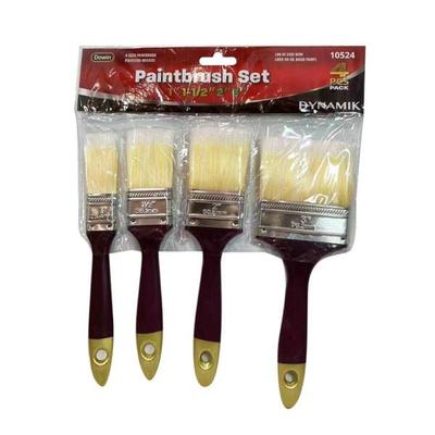 Dowin 105246 - 4PC Paintbrush Set (1", 1-1/2", 2", 3") (A10524) Home Repair