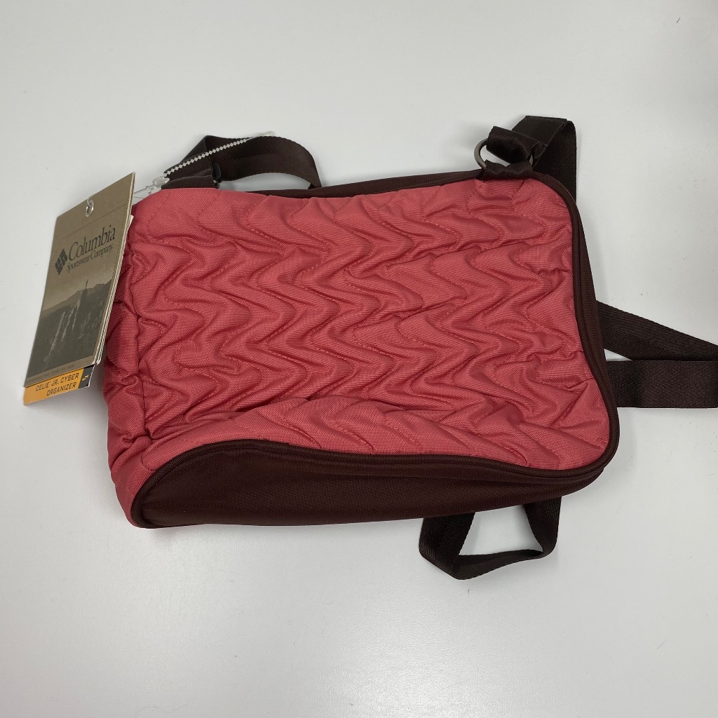 Columbia Bags | Columbia Womens Celie Jr Cyber Organizer Crossbody Purse Bag Pink Brown 10x7x2" | Color: Brown/Pink | Size: Os