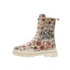 Stiefelette DOGO "Gisele Schnürstiefel Boots Autumn Is Back Damen Stiefeletten", Damen, Gr. 39, Normalschaft, beige (natur), Lederimitat, Schuhe, Vegan