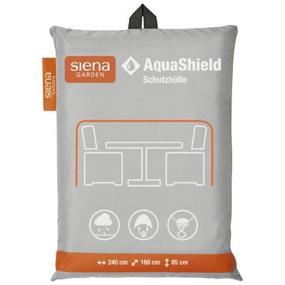 Gartenmöbel-Schutzhülle SIENA GARDEN "AquaShield", grau, B:160cm H:85cm L:240cm, Polyester, Planen, Sitzgruppenhülle 240