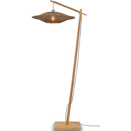 Stehlampe GOOD & MOJO ""Bali"" Lampen Gr. Ø 60cm H: 176cm, beige (natur) Bogenlampe Stehlampe