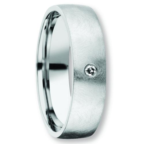 Diamantring VIVANCE Fingerringe Gr. 48, Silber 925 (Sterlingsilber), silberfarben (silber) Damen Silber Schmuck Freundschaft Partner