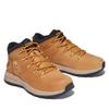 Schnürboots TIMBERLAND "SPRINT TREKKERMID BUNGEE SNEAKER", Gr. 40, gelb (wheat), Leder, Textil, sportlich, Schuhe, Winterstiefel, Schnürstiefel, Winterschuhe