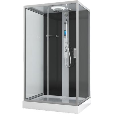 Komplettdusche SANOTECHNIK "BOSTON", grau (chrom), B:120cm H:215cm T:90cm, Duschkabinen