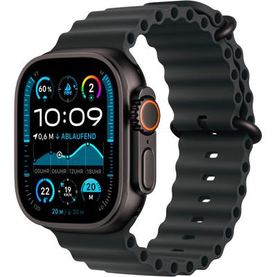 Smartwatch APPLE "Watch Ultra 2 (2024) GPS + Cellular", schwarz, Smartwatches, 49mm, Cellular, One-Size, Ocean, Topseller