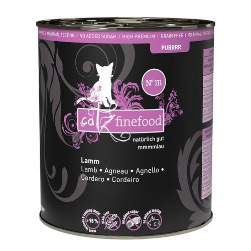 6 x 800g catz finefood Purrrr No.111 Lamm Katzenfutter nass