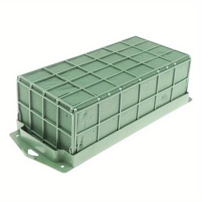 TEMU Versatile Wet & Dry Floral Foam Block With Cage - Ideal For Diy Flower Arrangements And Crafts