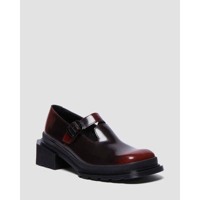 Maybole Square Toe Leather Mary Jane Shoes - Black - Dr. Martens Flats